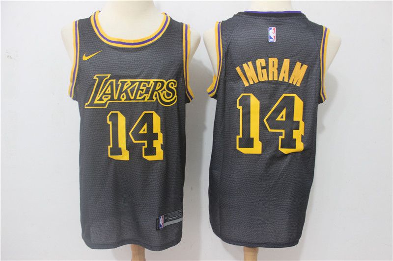 Men Los Angeles Lakers 14 Ingram City Edition Game Nike NBA Jerseys